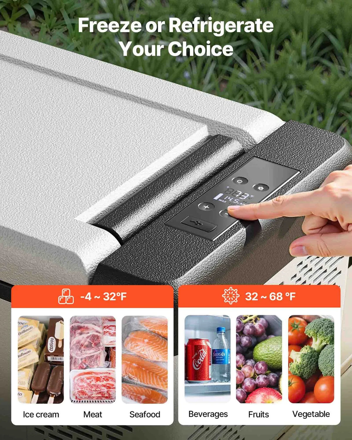 12 Volt Car Refrigerator Portable Freezer 10Qt Camping Compressor Cooler