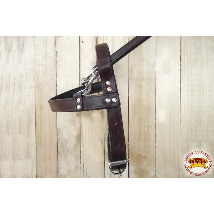 Guide Dog Harness Brown Padded Genuine Leather with Handle Adjustable Straps for Training and Mobility Assistance Breathable De