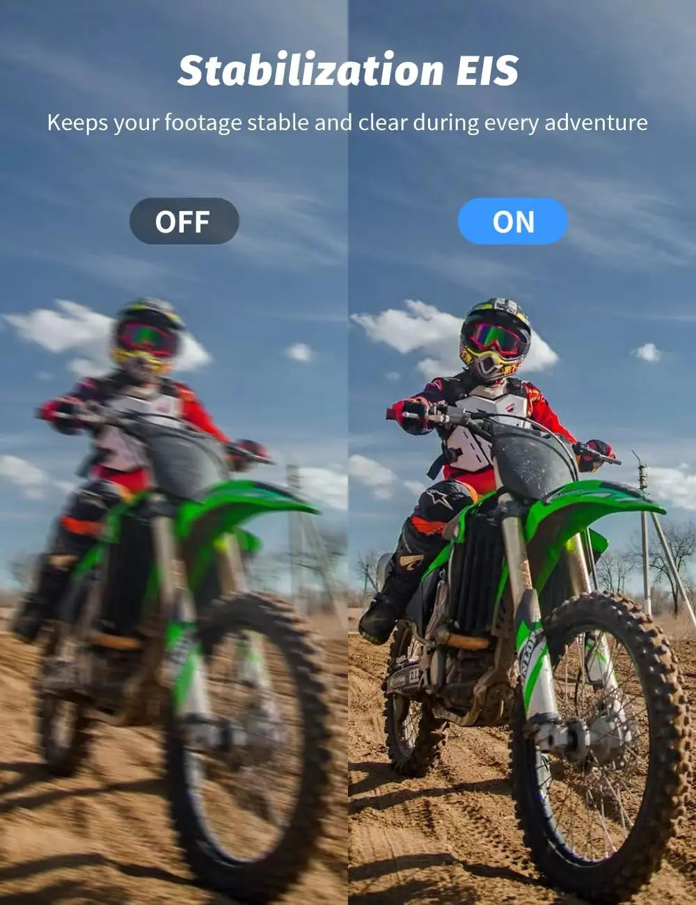 Dual Screen Action Cam 4K60FPS 8X Zoom EIS 48MP WiFi Sports Camera 40m Waterproof 2.4G Remote 64GB Card