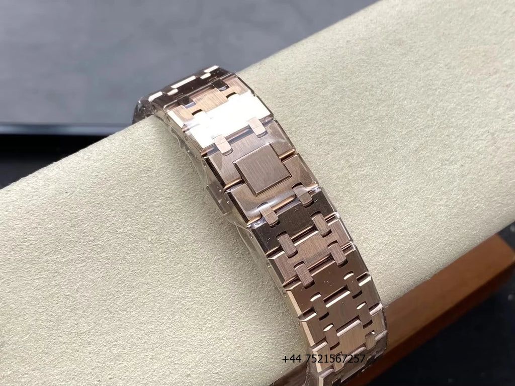 New Luxury Super Quality Mechanical Watch 41mm THB Factory 3132 Movement 15407 Gold Skeleton Watch