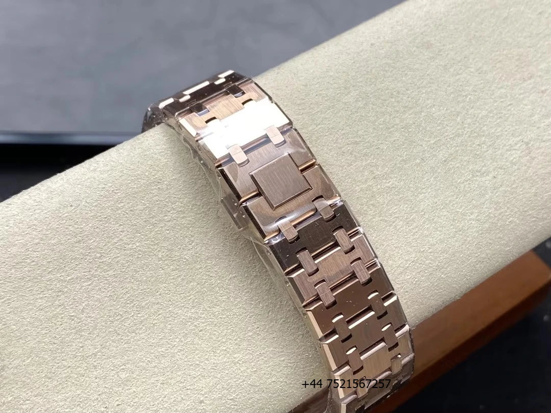 New Luxury Super Quality Mechanical Watch 41mm THB Factory 3132 Movement 15407 Gold Skeleton Watch