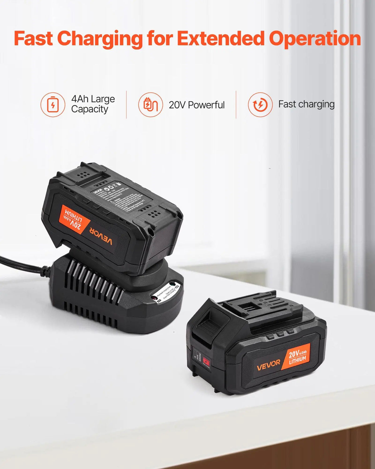 20V Cordless Hammer Drill Lithium Ion 0.6 Inch Rotary Hammer Driver SDS Plus Lightweight Power Tool Kit