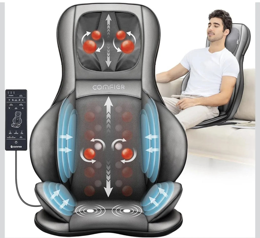 Comfier CF-2309A Shiatsu Neck & Back Massager - Heat & Air Compression (STR1)