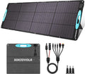 200W Portable Solar Panel Kit, IP68 Waterproof ETFE Foldable for Camping Outdoor RV Power Backup with 25% High Efficiency