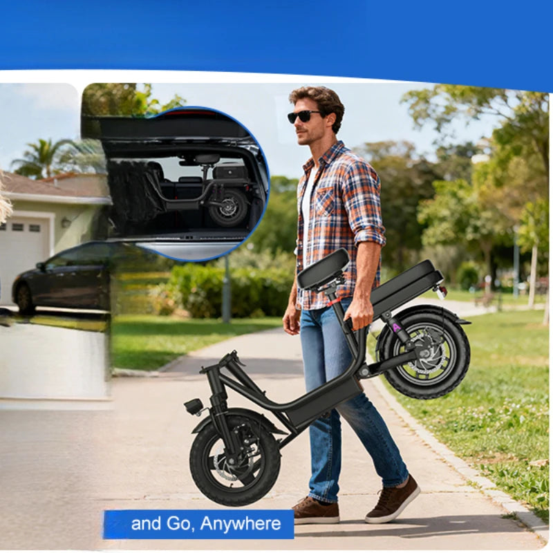 Electric Scooter Adult 1000w 14 26 Inch 30-50mph 30-60miles 48v 10ah 15ah 17.5a Removable Battery,factory Original Electric Bike
