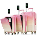 Luggage Set of 3 20 24 28inch with USB Port 20 24inch with Front Opening Design Airline Certified Carry on Luggage Cup Holder