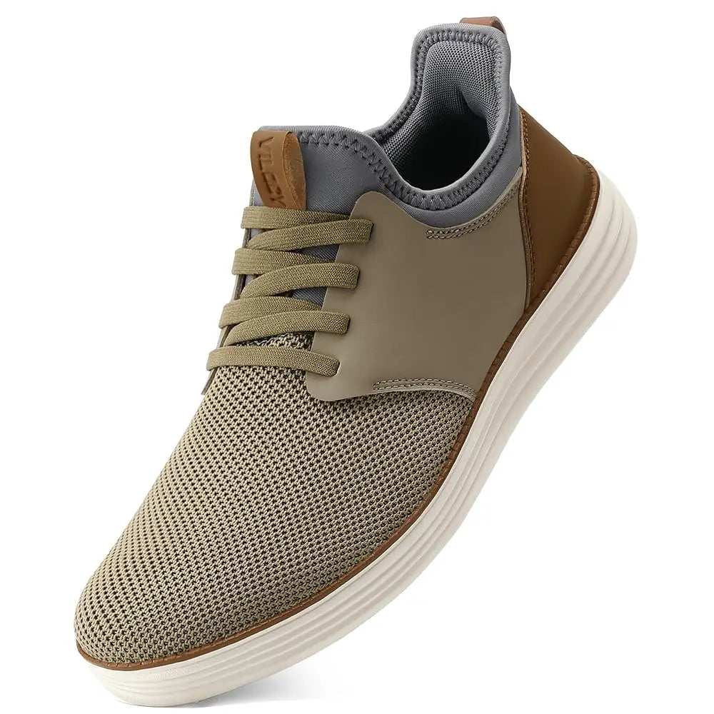 Mens Slip On Casual Dress Shoes Hands Free Fashion Sneakers Mesh Tennis Walking Work Shoes Comfortable Breathable Lightweigh
