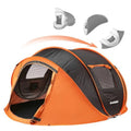Instant Pop Up Camping Tent, 4 Person, Easy Setup Tent, Water Resistant Dome, Portable with Carry Bag