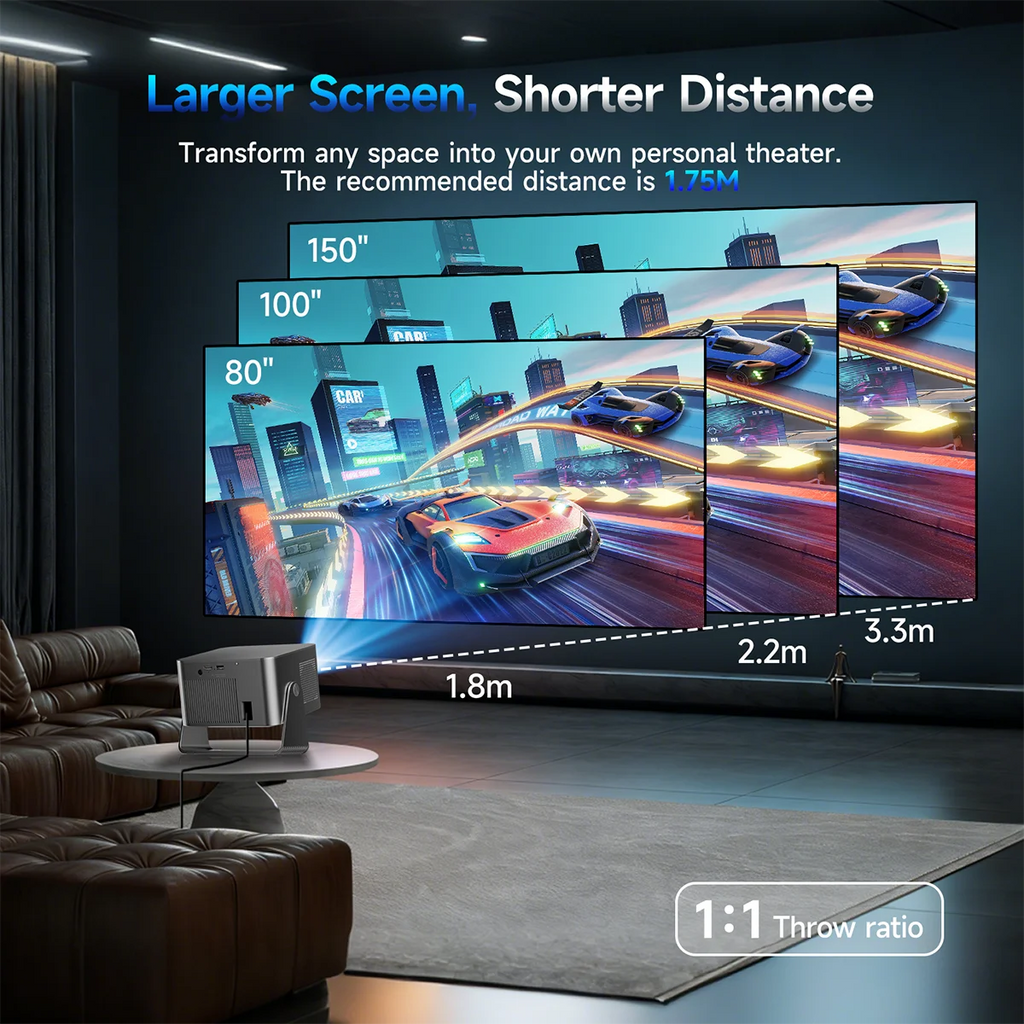Magcubic HY350GTV 900ANSI Projector With Google TV OS 1080p Native Projector Auto Focus Portable Beam Android Home Projector