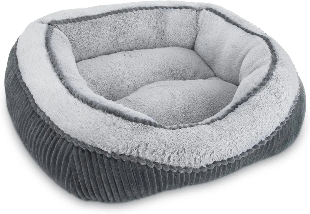 Washable Orthopedic Pet Bed for Dogs & Cats, Soft Calming Sleeping Mat with Anti-Slip Bottom