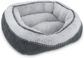 Washable Orthopedic Pet Bed for Dogs & Cats, Soft Calming Sleeping Mat with Anti-Slip Bottom