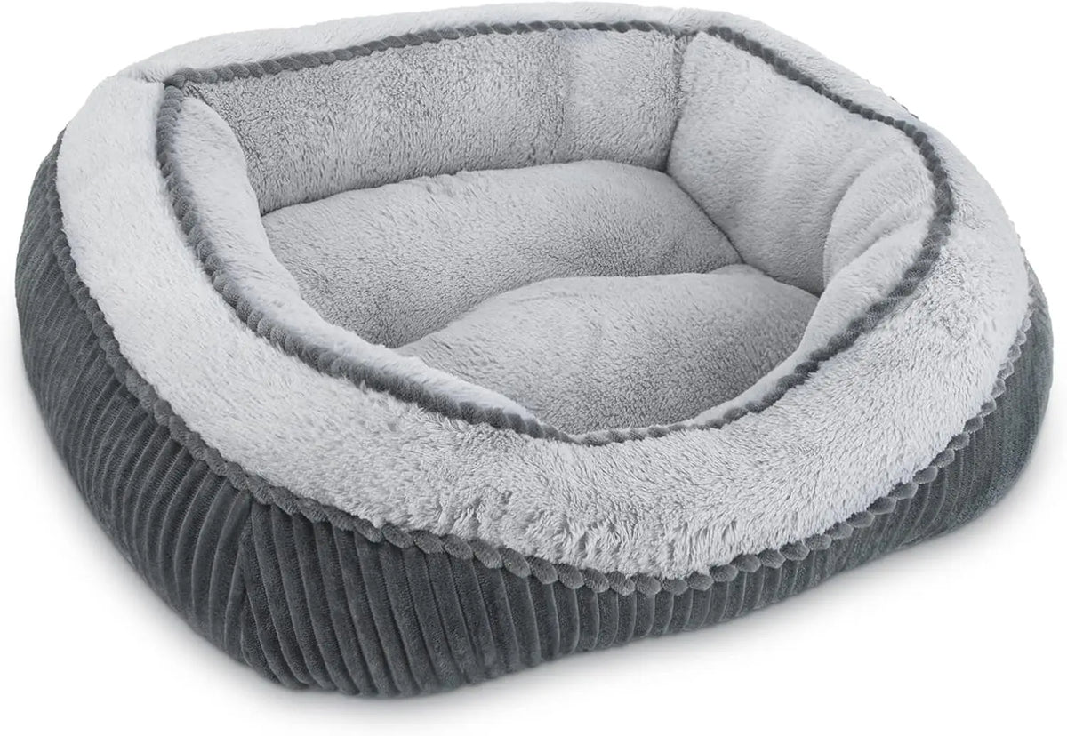 Washable Orthopedic Pet Bed for Dogs & Cats, Soft Calming Sleeping Mat with Anti-Slip Bottom