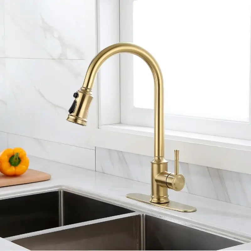 Pull Down Kitchen Faucet with Touch Function and Spray Head