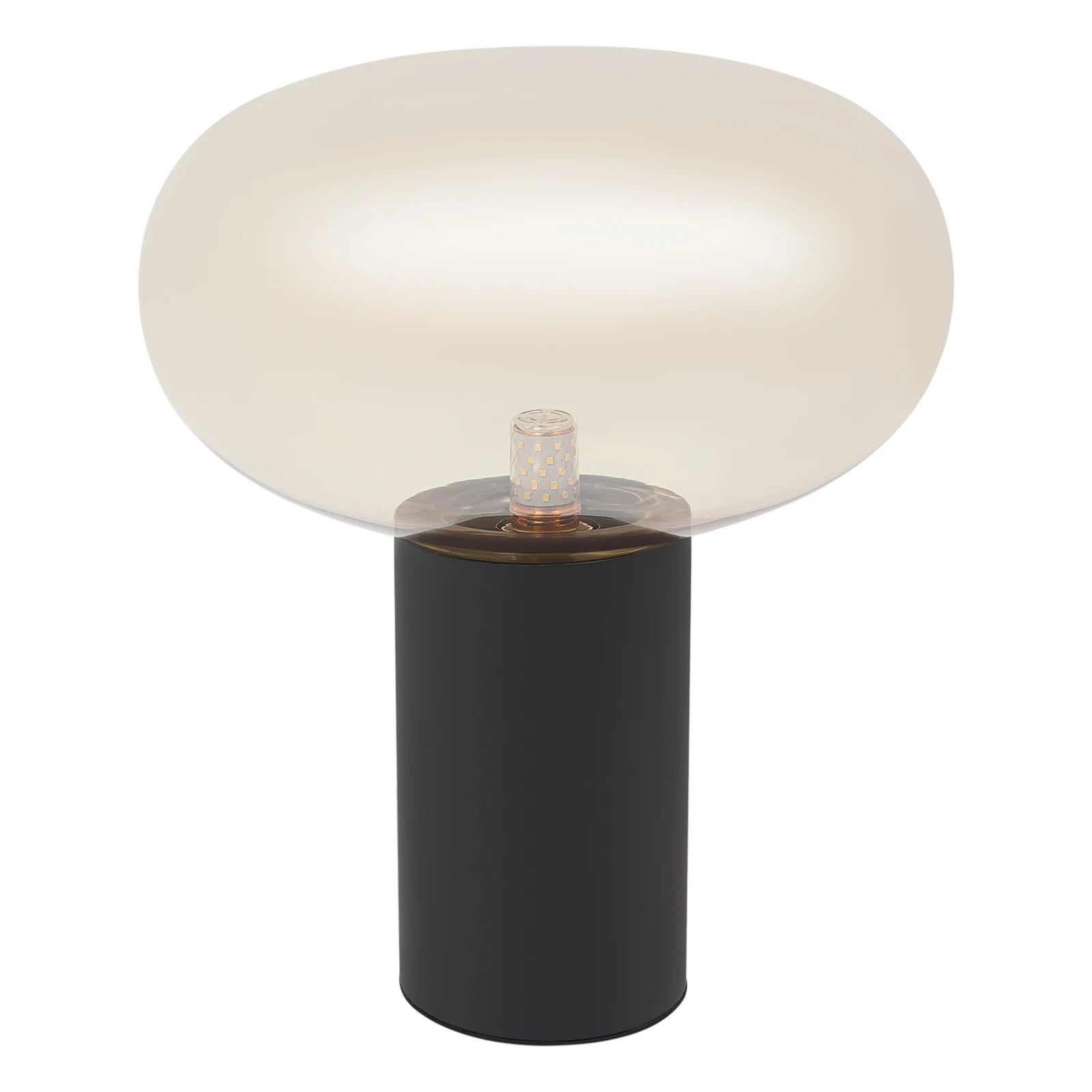 Living Room Table Lamp, Minimalist Bedside Lamp Glass Shade, Art Deco-Style Modern Table Lamp 110-240V for Studies, Bedrooms
