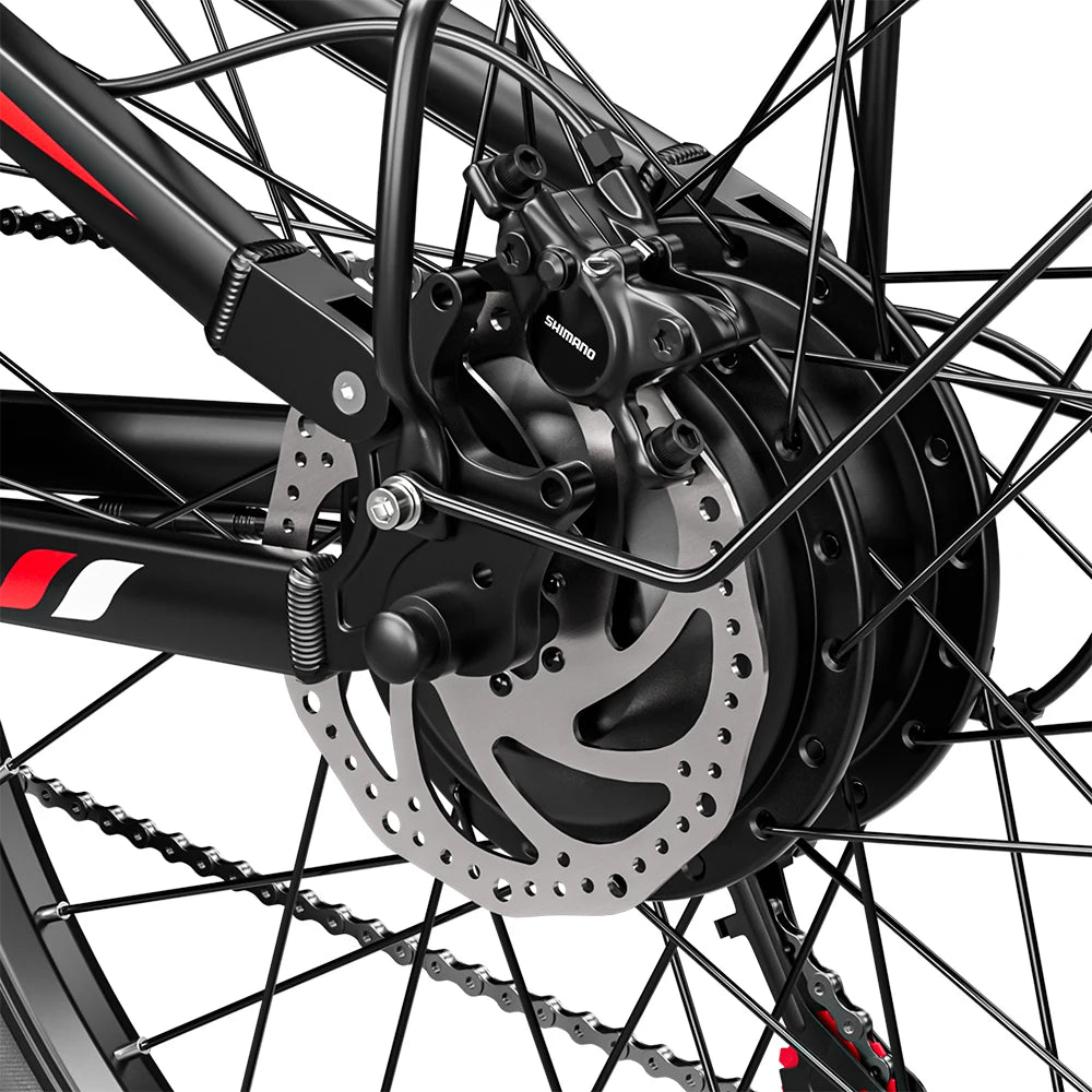 Electric Bike RANDRIDE YG90 1000W Motor 48V 17AH Battery 27.5 inch Tire Hydraulic Brake 21 Speeds Adult Mountain Bike