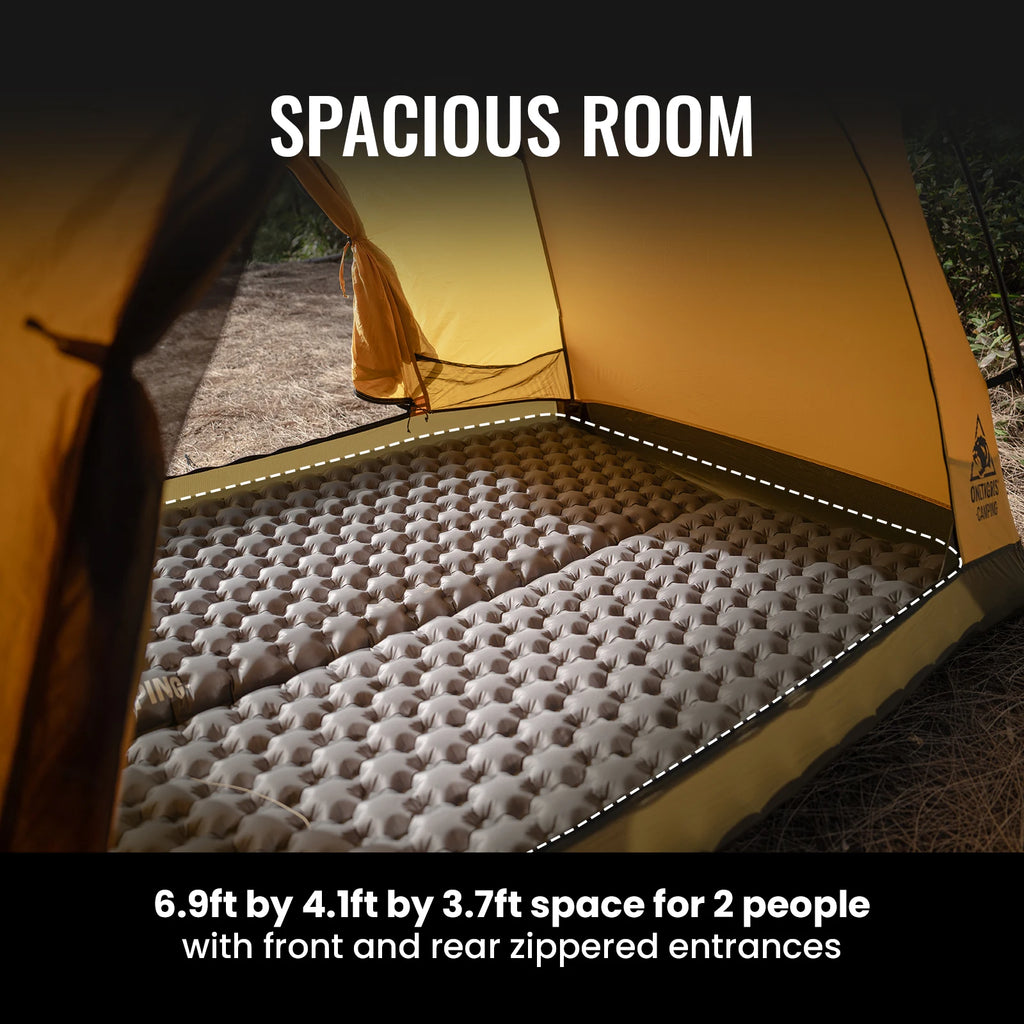 OneTigris Stella Camping Tent 4 Season 2 Person Tourist Tents Lightweight Double Layer 3000mm Waterproof Outdoor Hiking Beach