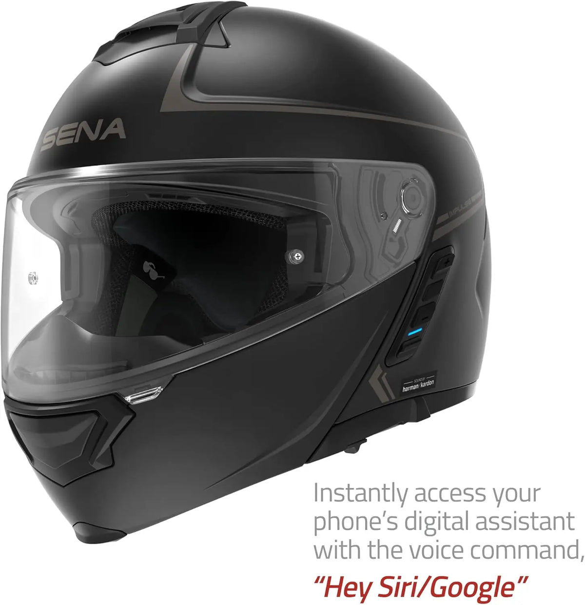 Impulse DOT Flip Up Modular Bluetooth Helmet w/Sound by Harman Kardon Dual Visor Helmet with Integrated Mesh Intercom System / M