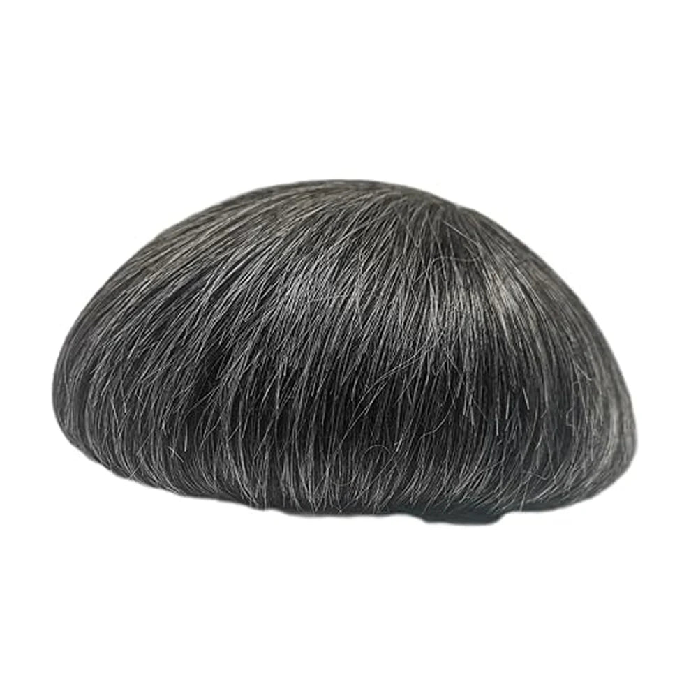 【TIMIA】Men's Hairpieces Skin PU #1B40 8"x10" 6A 0.1 Toupee Straight Human Remy Hair Replacement For Men Toupee Q6 Full-PU Base