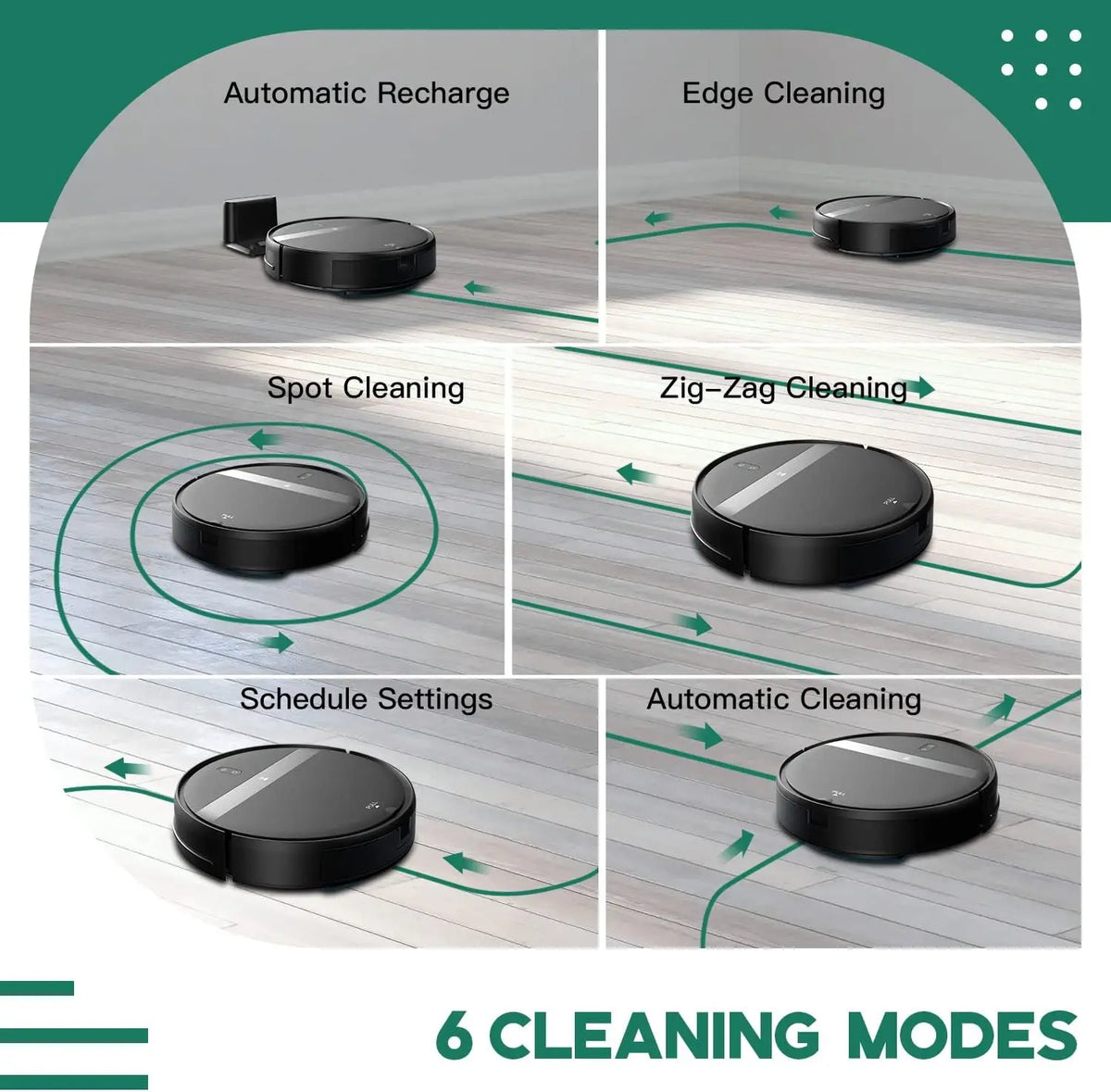 Robot Vacuum for Pet Hair, 2-in-1 Vacuum & Mop with Smart Avoidance, App Control, Ultra-Slim and Quiet