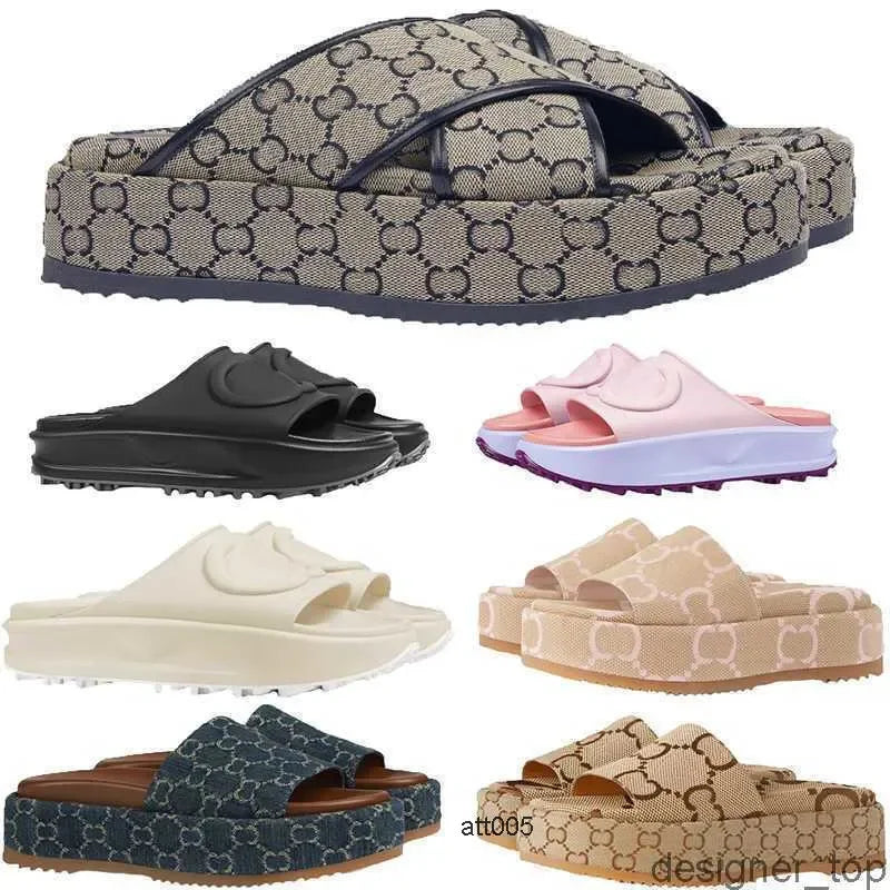 new style slippers sandal sliders macaron thick bottom gg s non slip soft fashion g house slipper women wear beach flip flops gu