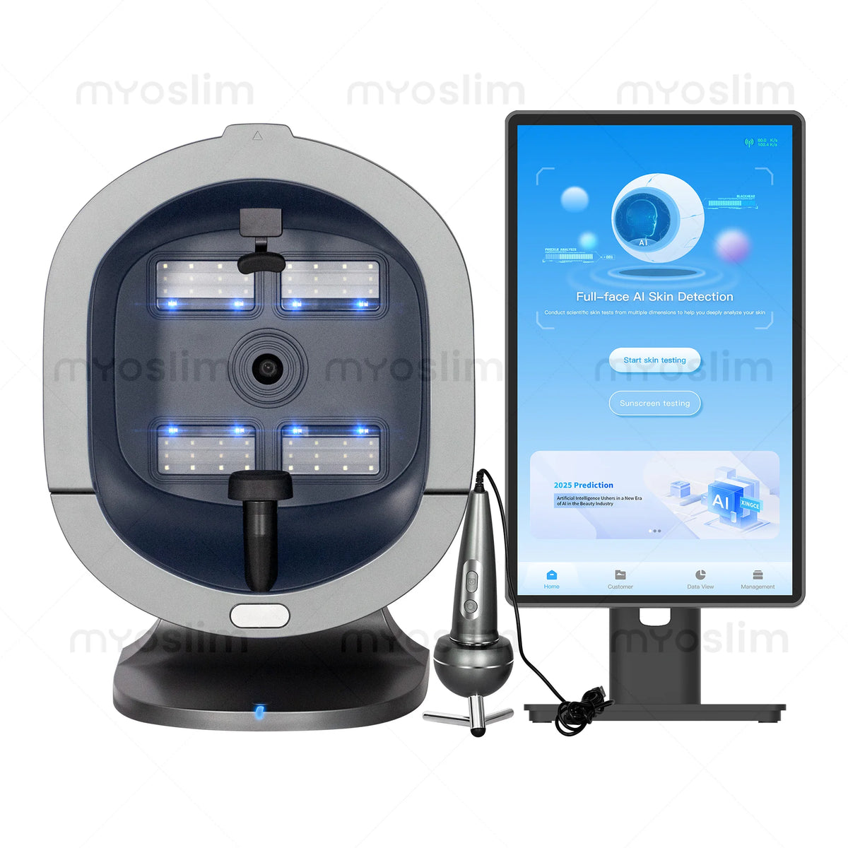 X5 Pro Facial Skin Analyzer Machine Scalp Analyzer MultiLanguage 21.5 Inch Facial Skin Analysis Scanner AI Skin Analyzer Machine