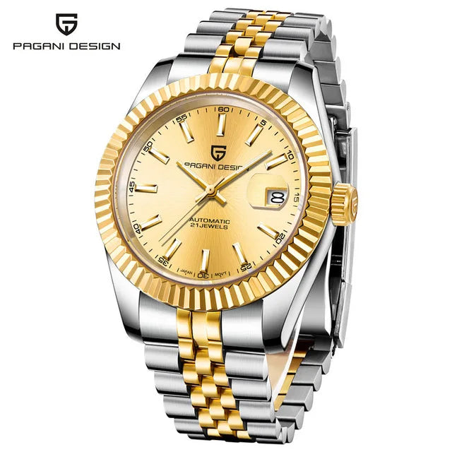 PAGANI DESIGN 42MM sky blue Men Watch Top Brand Luxury Automatic Watch Stainless Steel Waterproof Mechanical Watches For Men