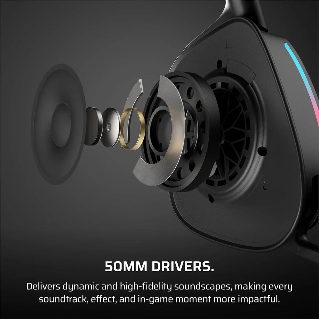 Wireless Gaming Headset with Bluetooth for PC, PS5, PS4, Switch, Mobile – Dolby Atmos, 70 Hr Battery, Dual Wireless