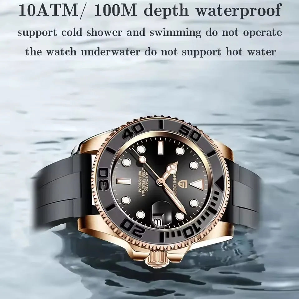 PAGANI DESIGN Luxury Men Mechanical Watches Japan movement 40MM AR Coated Sapphire Glass Waterproof Automatic Watches for men