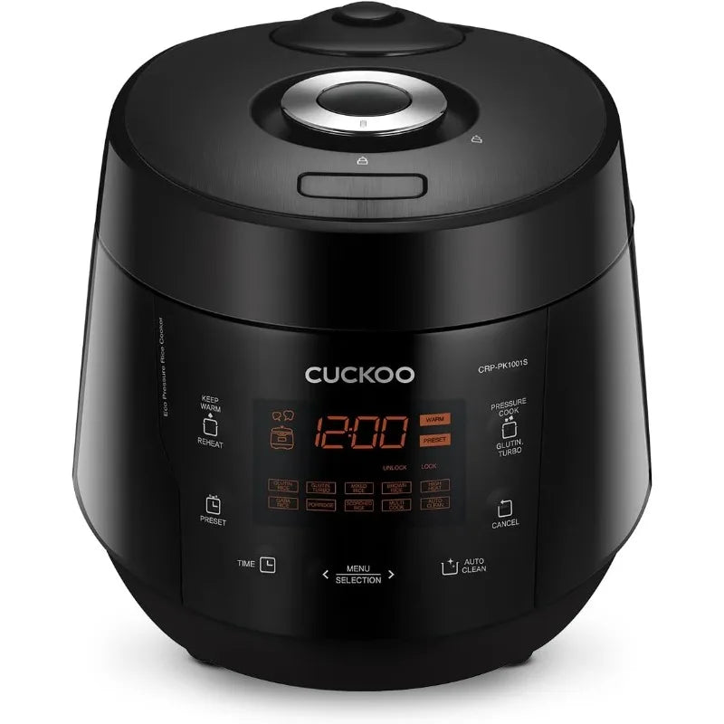 CUCKOO High Pressure Rice Cooker 10-Cup Uncooked / 20-Cup Cooked with Nonstick Inner Pot, Large Rice Maker with 13 Menu Options