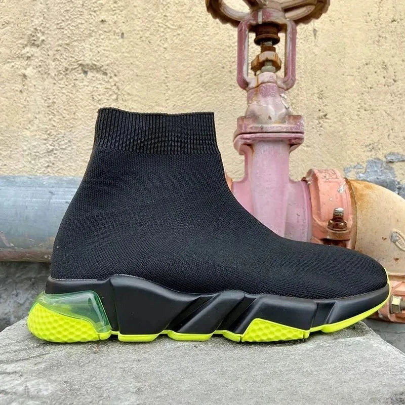 Hot Ladies Men's High Quality Brand Men's Socks Shoes Lightweight and Comfortable Running Sports Shoes Knitted Women Shoes 35-46