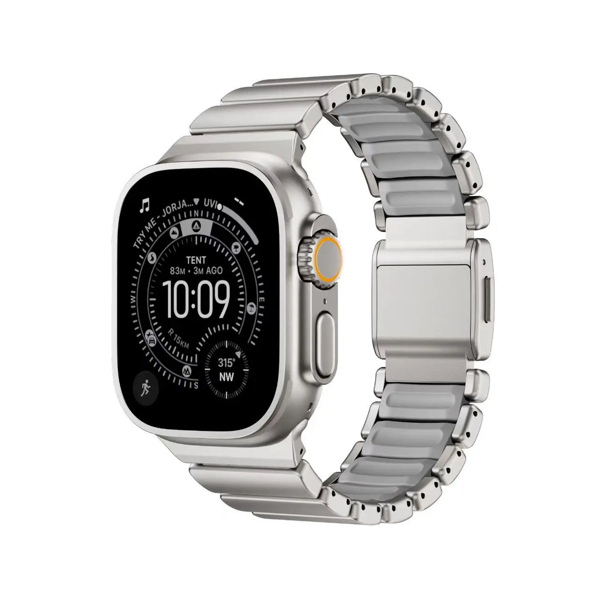 Titanium Metal Band For Apple Watch Ultra 3 11 10 9 8 7 SE  Silicone Magnetic Bracelet Strap iWatch 42mm 44 45mm 46mm 49mm  2028