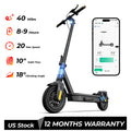 500W Electric Scooter 8.5 Inch 20 Mile Max Range Foldable E-scooter with Double Suspension APP Control Adult Electric Scooter