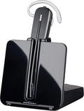 Wireless DECT Headset with Noise Canceling Microphone, Single Ear Convertible Design for Desk Phones, Up to 7 Hours Talk Time