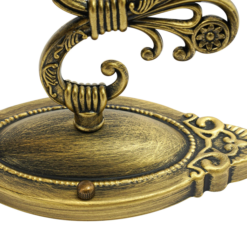 Baroque, Victorian Style Wall Lamp Made of Glass and Hardware, Burn-in Varnish for Rust-free, Indoor