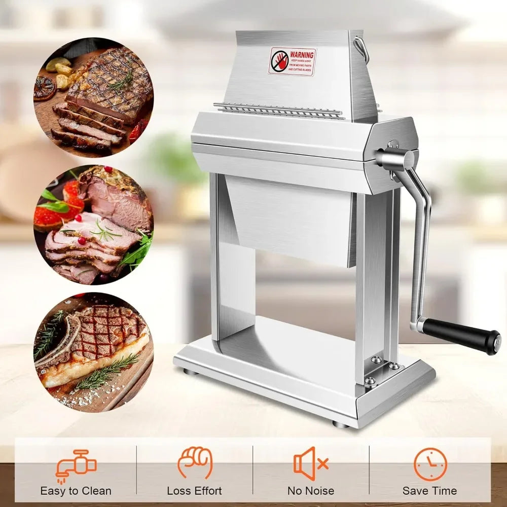 Commercial Meat Tenderizer Machine 40 Blade Heavy Duty for Steak Chicken Pork Easy Clean Stainless Steel Kitchen Tool