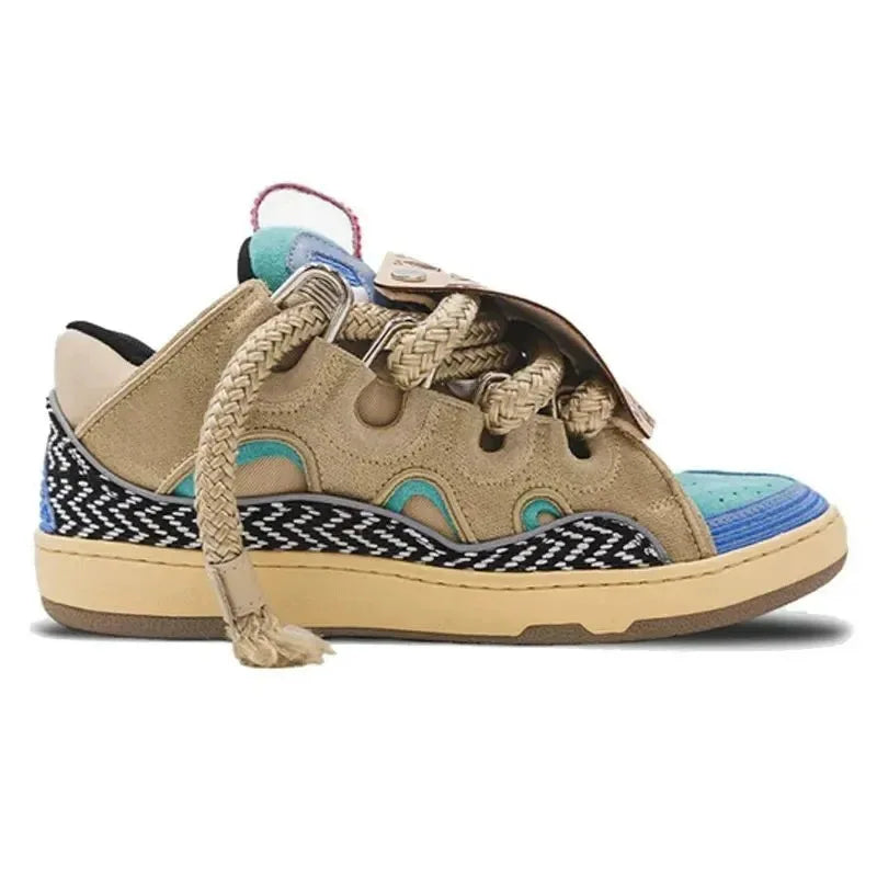 2026 New Couple Retro Dad Shoes Men's Women's Thick Sole High Top Breathable Versatile Platform Sneakers