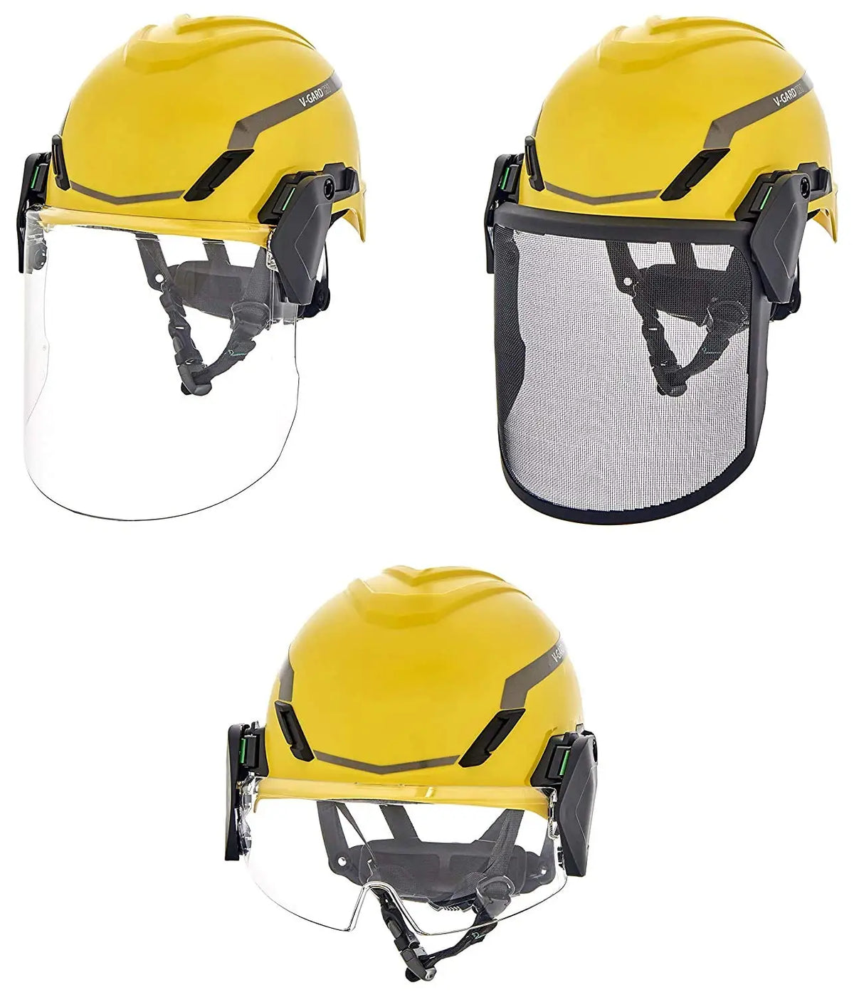 White V-Gard Helmet with Fas-Trac III Ratchet Suspension, Polyethylene Shell for Superior Impact Protection