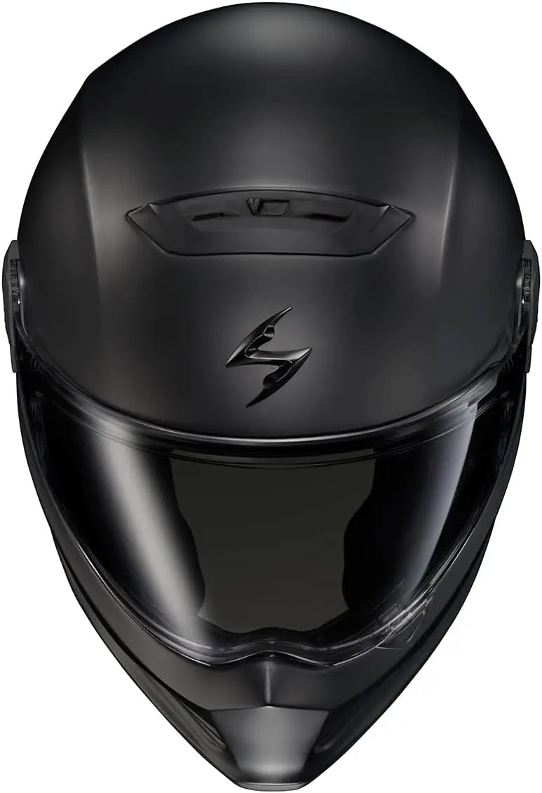 Covert FX Full Face Adult Motorcycle Helmet Street Fighter Style-Bluetooth Ready Speaker Pockets DOT ECE Solid (Matte Black-X-Sm