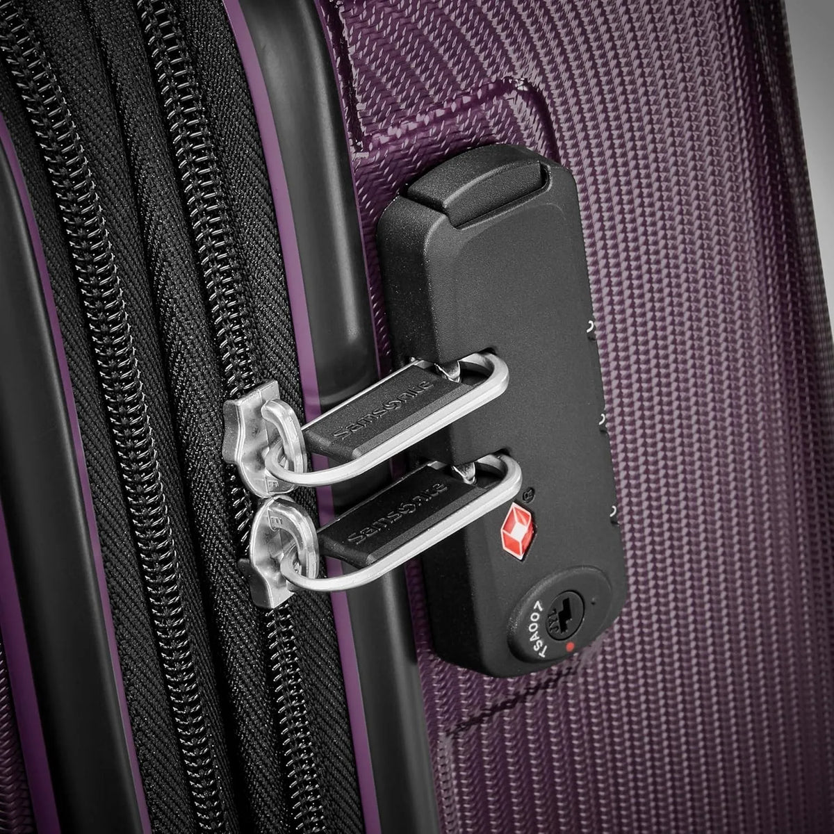 Winfield 3 DLX Hardside Expandable Luggage with Spinners 2PC Set Plum