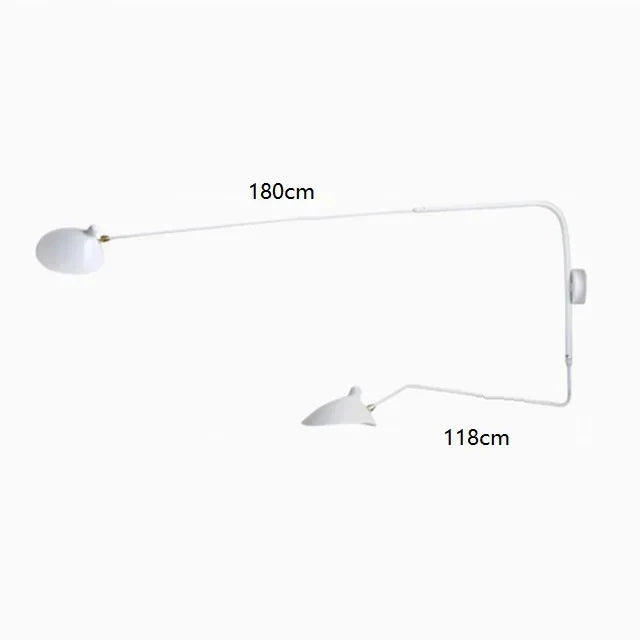 Nordic DaWn Spider Serge Mouille Wall Lights Bedroom Industrial Retro Wall Lamp Creative Simple Living Room Led Light Fixtures