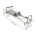 Foldable Pilates Reformer Machine Elastic Latex Spring Multifunctional Yoga Fitness Equipment 264.55lbs Load for Gym/Yoga Studio