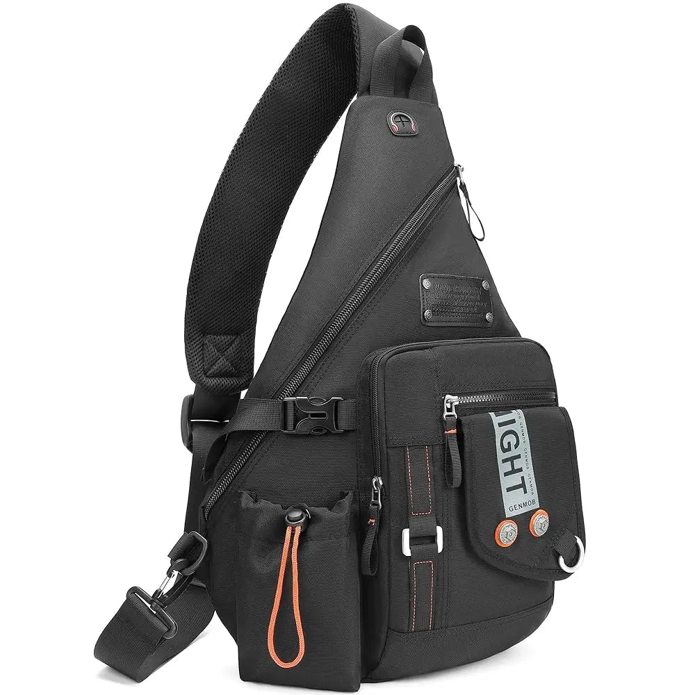 Sling Bag Backpack, 13.3'' 14.1'' Laptop Bag Crossbody Shoulder Chest Backpacks Travel Outdoors for Men Women