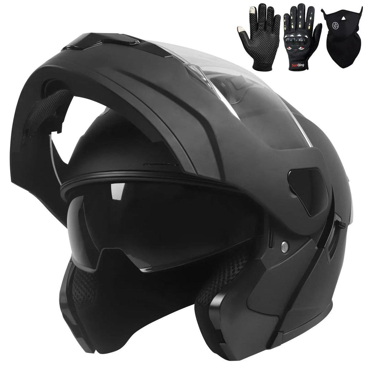 Helmets Motorcycles Full Helmet Dual Lenses Facelifted Helmets All Season Universal Summer Cycling Half Helmets Portable Fashion