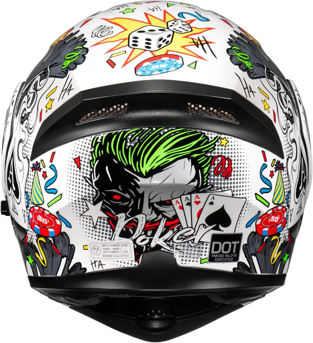 Motorcycle Dual Visor Flip up Modular Full Face Helmet with DOT Certification of Impressionism