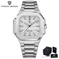 PAGANI DESIGN Top Brand Square Simple and stylish Sapphire crystal Luxury Quartz Watch Men Stainless steel Watches for Men Gift