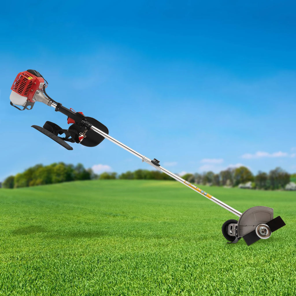 26CC 2-Stroke Gasoline Weed Eater 8500RPM Lawn Edger & Brush Cutter Professional Grass Trimmer for Garden Yard Farm 0.65KW Power