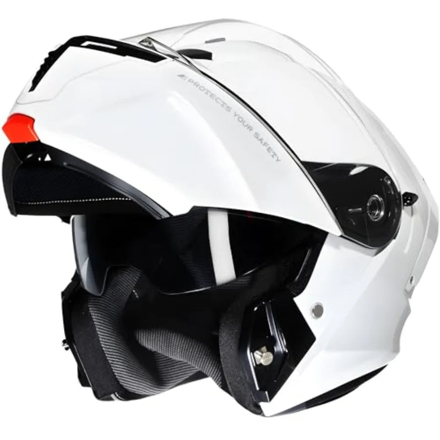 Modular Motorcycle Helmet DOT Approved Flip up Full Face Helmets with Dual Visor Sun Shield for Adults Men and Women
