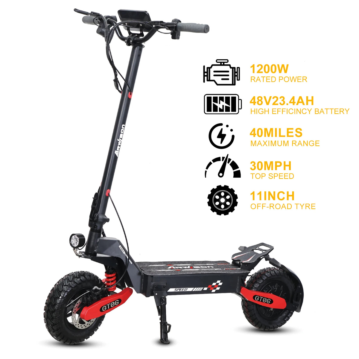 Dual 4000W Motor Electric Scooter for Adults 45MPH Fast E-Scooter 60V 27Ah 11" Off-Road Vacuum Tires 330lbs Heavy Duty