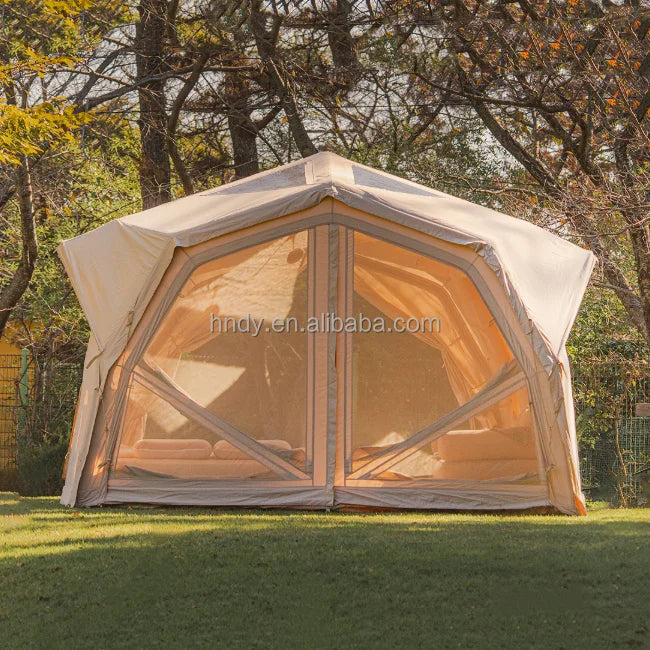 YTYIN Portable Luxury Large Inflatable PVC Tube Type Four-season Tent For Outdoor Camping Party