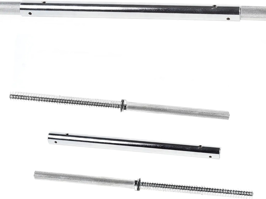 100-Pound Standard 1-Inch Barbell Weight Set for Weightlifting and Strength Training